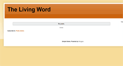 Desktop Screenshot of blog.thelivingword.us